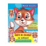 Carte de colorat cu ochisori. Animale domestice