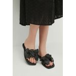 Medicine slapi de piele femei, culoarea negru
