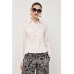 Morgan camasa femei, culoarea bej, cu guler clasic, regular