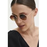 Answear Lab ochelari de soare femei, culoarea auriu