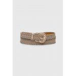 Answear Lab curea de piele femei, culoarea bej