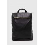 Answear Lab ghiozdan de piele femei, culoarea negru, mic, neted