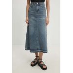 Answear Lab fusta jeans maxi, evazati