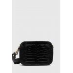 Answear Lab poseta de piele culoarea negru