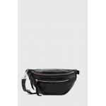 Answear Lab borseta de piele culoarea negru