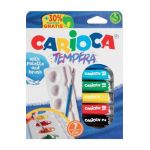 Acuarele tempera 7 culori cu tavita si pensula