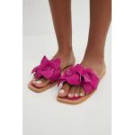 Medicine slapi de piele femei, culoarea roz
