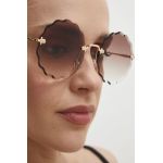Answear Lab ochelari de soare femei, culoarea maro
