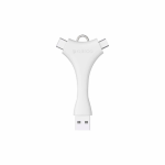 Adaptor Orico C1 USB 2.0 Type-A tata - USB Type-C/USB Micro-B alb