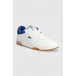 Lacoste sneakers din piele Lineset Contrasted Collar Leather culoarea alb, 47SMA0060