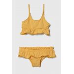 zippy costum de baie pentru copii din două piese culoarea galben
