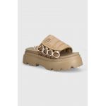 UGG papuci Callie femei, culoarea bej, cu platforma, 1152697