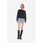 A.P.C. hanorac de bumbac Sweat Annie femei, culoarea negru, uni COEIP.F27623-ROSEPALE