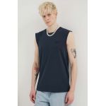Superdry tricou din bumbac barbati, culoarea albastru marin