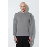 A.P.C. hanorac de bumbac Sweat Duck bărbați, culoarea gri, uni COGAW.M27771-KHAKI