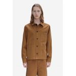 A.P.C. geacă bărbați, culoarea maro, de tranziție COGBJ.H02800-CARAMEL