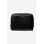 A.P.C. portofel de piele culoarea negru PXAWV.F63029-BLACK