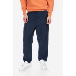A.P.C. pantaloni din in culoarea bleumarin, drept LIAEO.H08428-MARINE