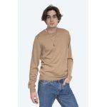 A.P.C. pulover de lână Pull King bărbați, culoarea bej, light WVAWM.H23628-BEIGE