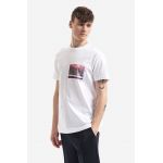 A.P.C. tricou din bumbac Elias culoarea gri, cu imprimeu COEEV.H26090-GREYHEATHE