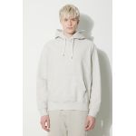 A.P.C. hanorac de bumbac Hoodie Bruce bărbați, culoarea bej, cu glugă, melanj, COGWV.H27867.PAA