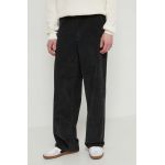 Dickies pantaloni de catifea cord CHASE CITY PANT culoarea negru, drept, DK0A4YSA
