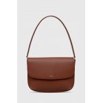 A.P.C. poseta de piele sac sarah shoulder culoarea maro, PXAWV-F61526