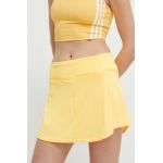adidas Performance fustă sport culoarea portocaliu, mini, drept, IS7248