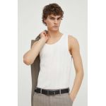 Samsoe Samsoe tricou din bumbac SALARS barbati, culoarea alb, M24100080