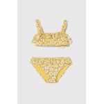 zippy costum de baie pentru copii din două piese culoarea galben
