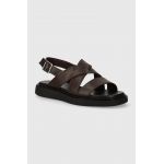 Vagabond Shoemakers sandale de piele CONNIE femei, culoarea maro, cu platforma, 5757-401-35