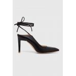 Alohas stilettos de piele Avery culoarea negru, S100150.01