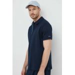 Paul&Shark polo de bumbac culoarea albastru marin, neted, 24411322