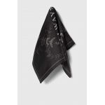 AllSaints esarfa de matase culoarea negru, modelator