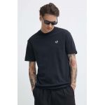 Hollister Co. tricou barbati, culoarea negru, cu imprimeu