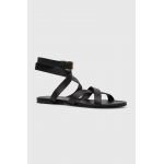 Answear Lab sandale de piele femei, culoarea negru