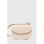 A.P.C. poseta de piele sac geneve mini culoarea bej, PXAWV-F61415