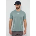 adidas TERREX tricou sport culoarea verde, cu imprimeu, IP4781