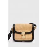 A.P.C. poseta sac grace mini culoarea negru, VIALB-F61515