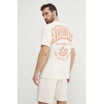 adidas Originals tricou din bumbac barbati, culoarea bej, modelator, IS0186