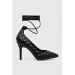 Answear Lab pantofi cu toc culoarea negru