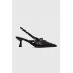 Answear Lab pantofi cu toc culoarea negru