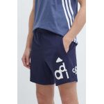 adidas pantaloni scurti din bumbac culoarea albastru marin, IS2011