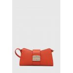 Furla poseta de piele culoarea portocaliu