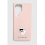 Karl Lagerfeld Husă pentru telefon S23 Ultra S918 culoarea roz