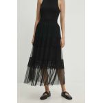 Answear Lab fusta culoarea negru, maxi, evazati