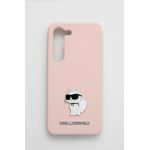 Karl Lagerfeld Husă pentru telefon S23 S911 culoarea roz