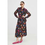 Medicine fusta culoarea negru, maxi, evazati