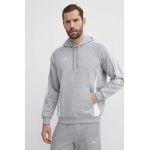 adidas Performance bluză trening Tiro 24 culoarea gri, cu glugă, melanj, IR7545