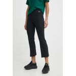 Reebok Classic pantaloni Wardrobe Essentials femei, culoarea negru, drept, high waist, 100075526